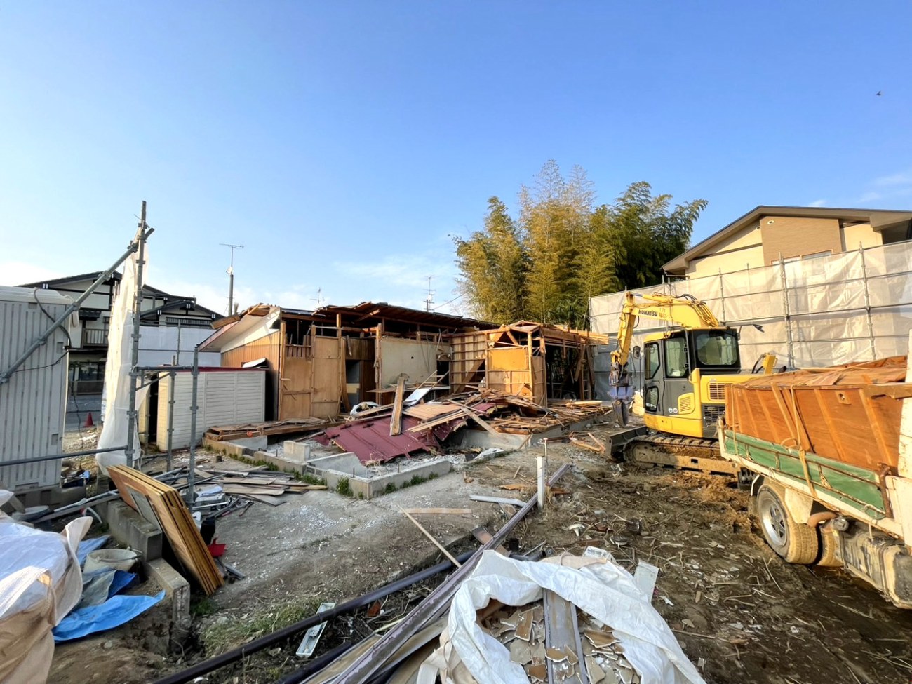 南相馬市原町区・2階建て空き家の解体・解体7割写真015