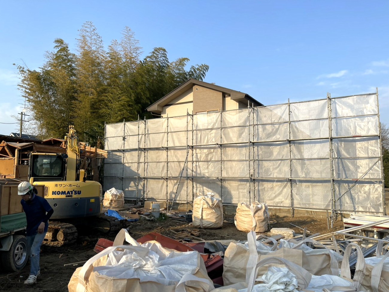 南相馬市原町区・2階建て空き家の解体・解体7割写真016