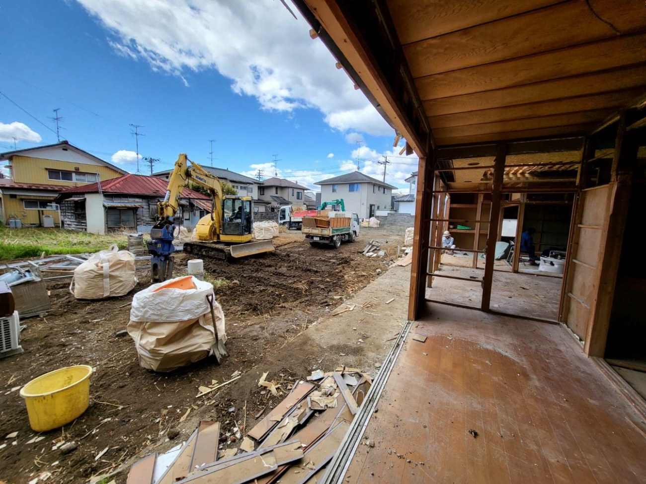 南相馬市原町区・2階建て空き家の解体・解体搬出写真011